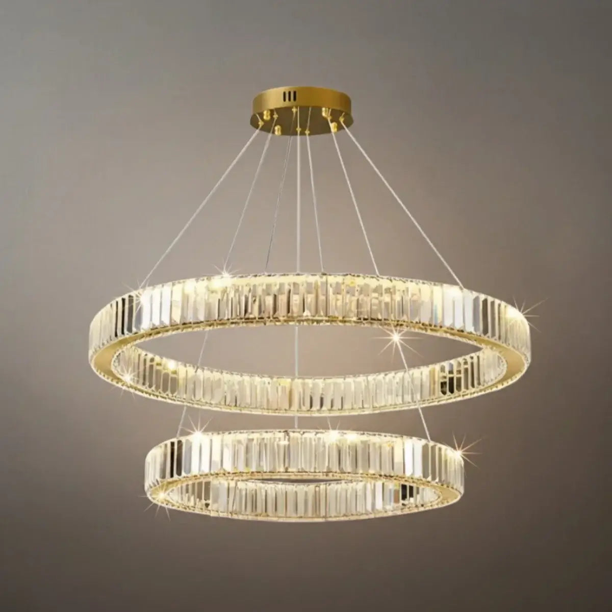 Modern Interlaced Ring Pendant Light